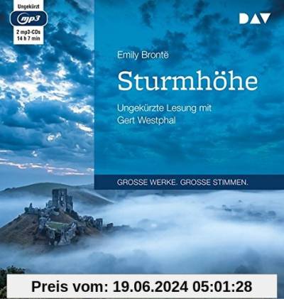 Sturmhöhe: Ungekürzte Lesung mit Gert Westphal (2 mp3-CDs)